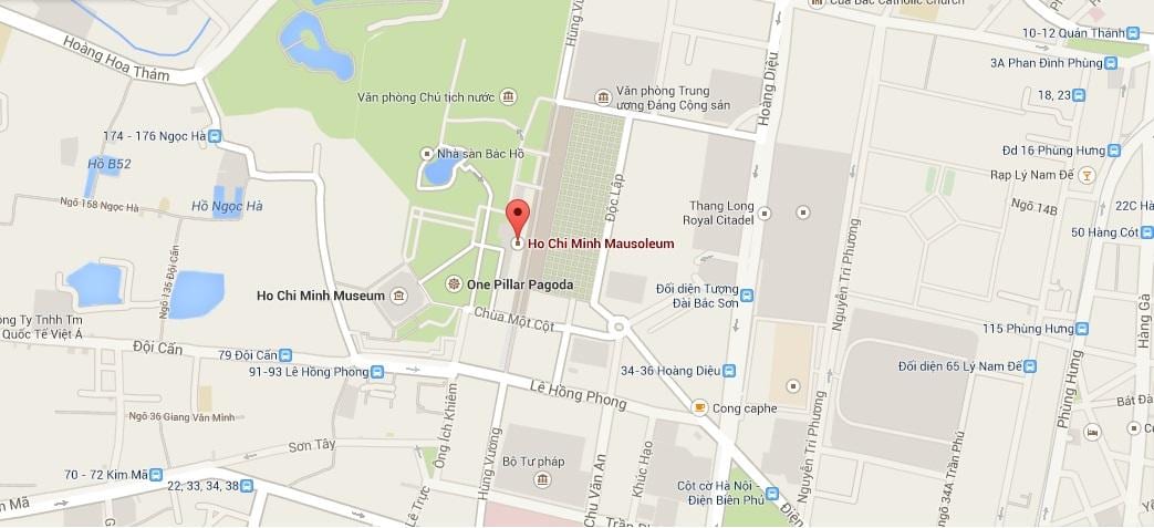 Harta e ho chi minh mauzole
