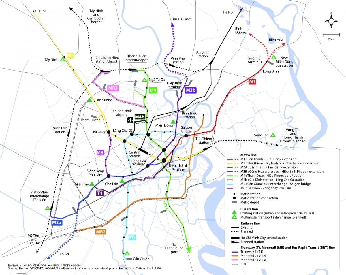 ho chi minh city metro hartë