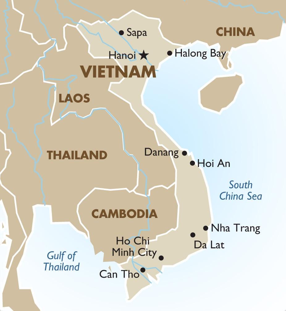 vietnam ho chi minh hartë