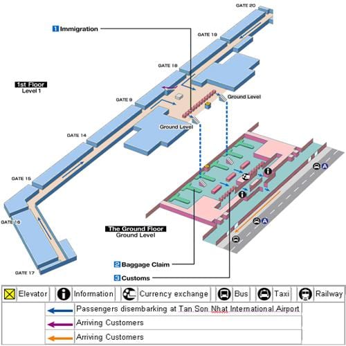 saigon aeroporti hartë
