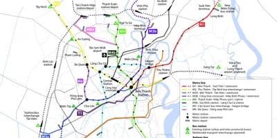Ho chi minh city metro hartë