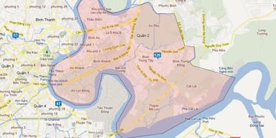 Harta e rrethet e ho chi minh city
